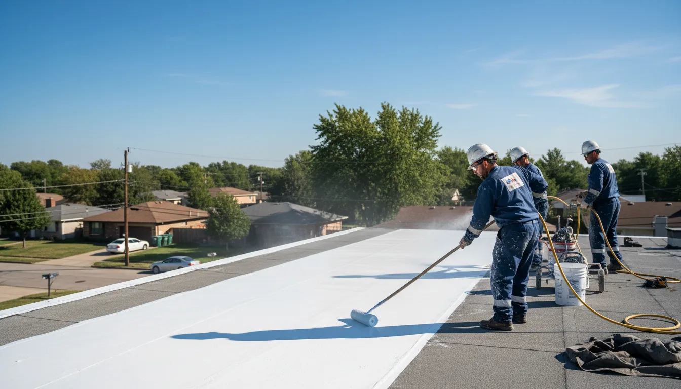 Commercial roof coating in West Point, AR near me